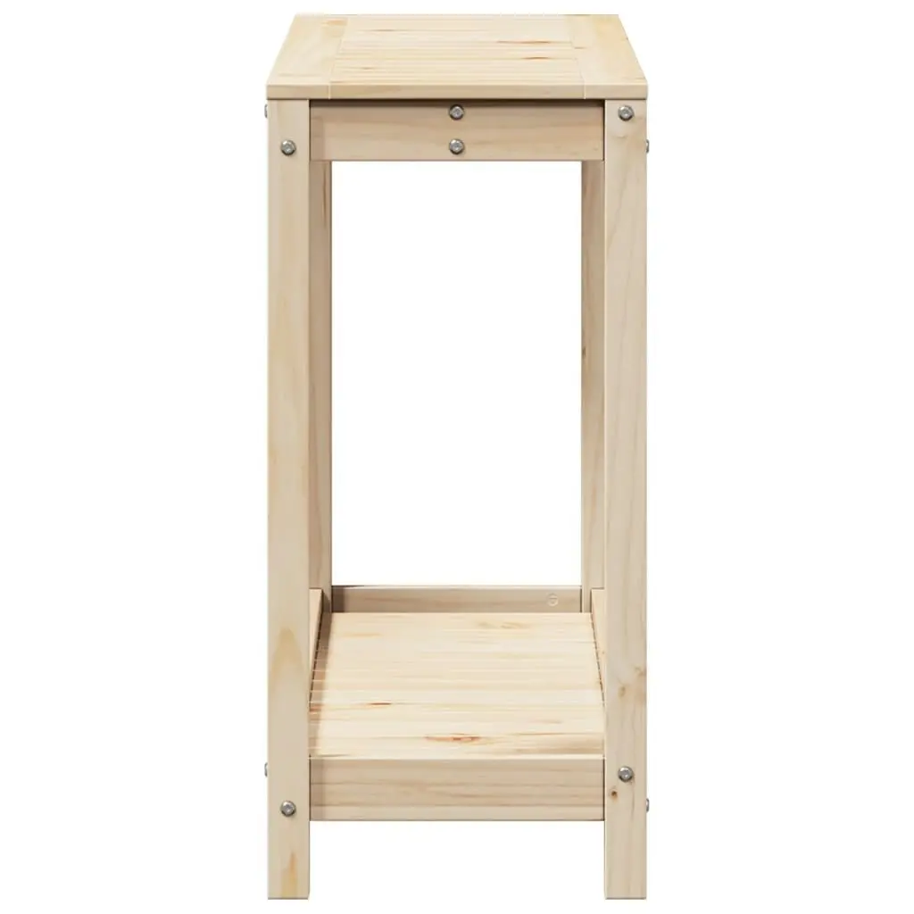 Potting Table with Shelf 108x35x75 cm Solid Wood Pine 832392