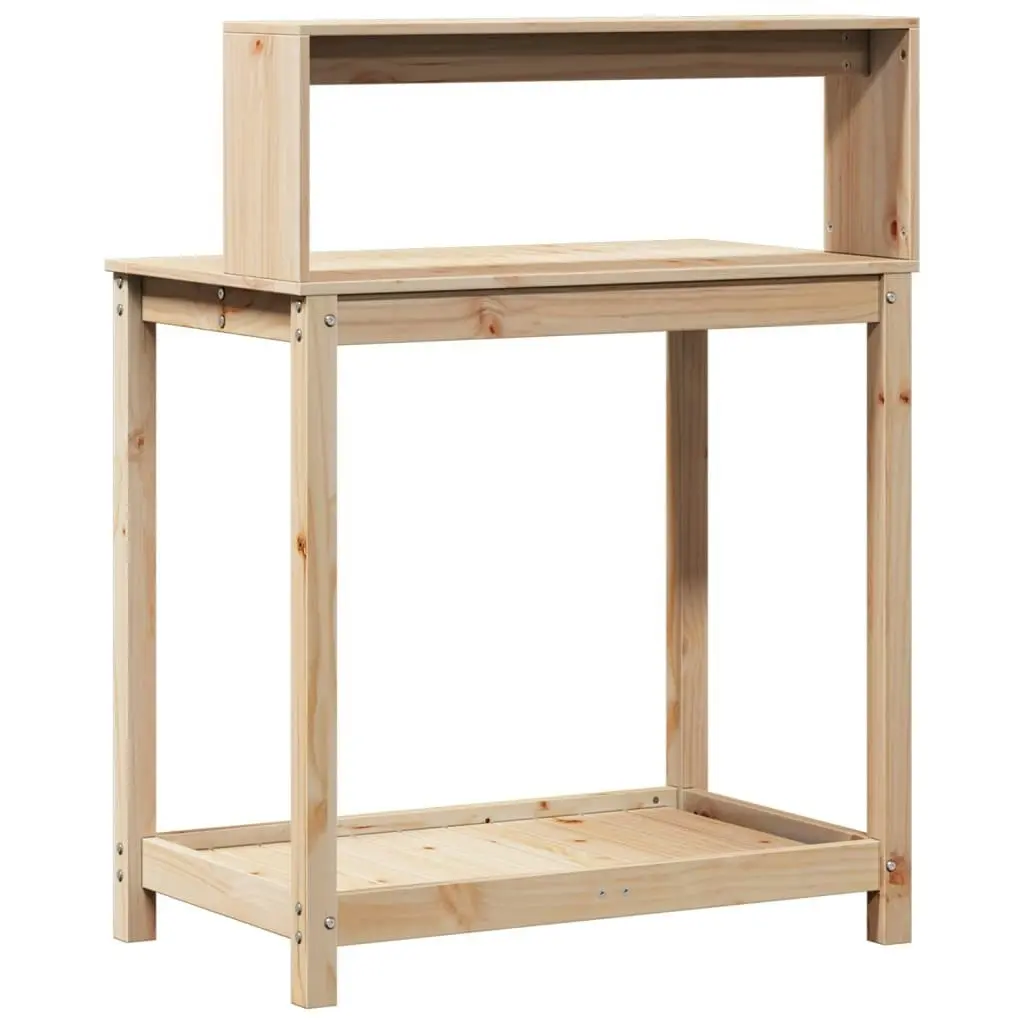 Potting Table with Shelves 82.5x50x109.5 cm Solid Wood Pine 832407