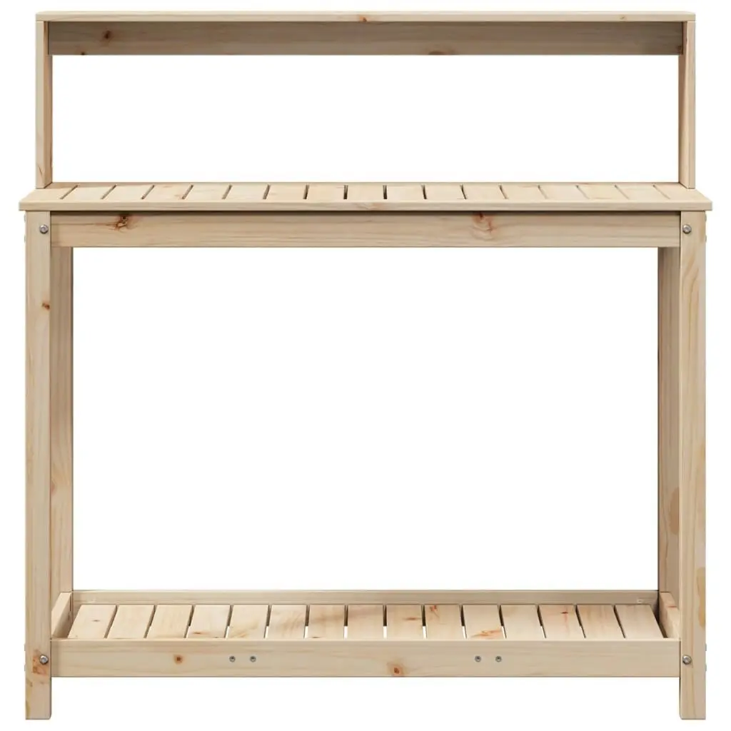 Potting Table with Shelves 108x50x109.5 cm Solid Wood Pine 832412