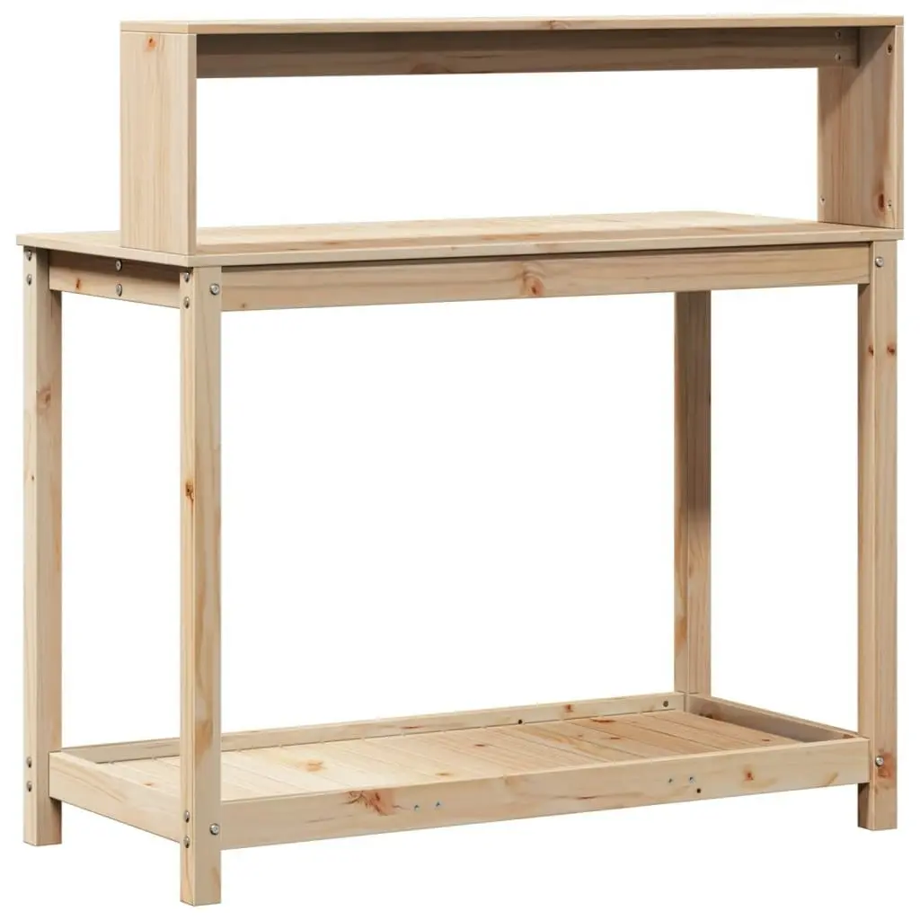 Potting Table with Shelves 108x50x109.5 cm Solid Wood Pine 832412