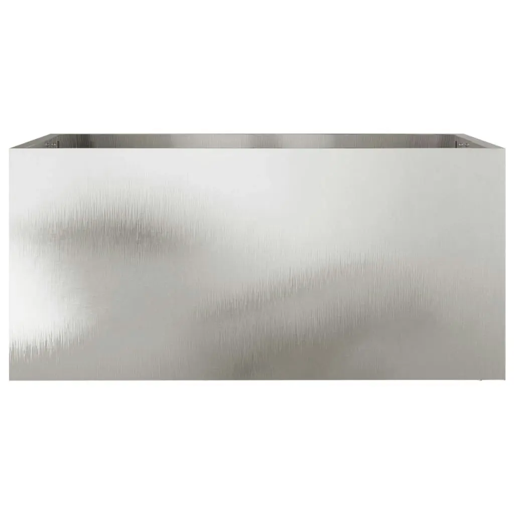 Planter Silver 62x30x29 cm Stainless Steel 841593