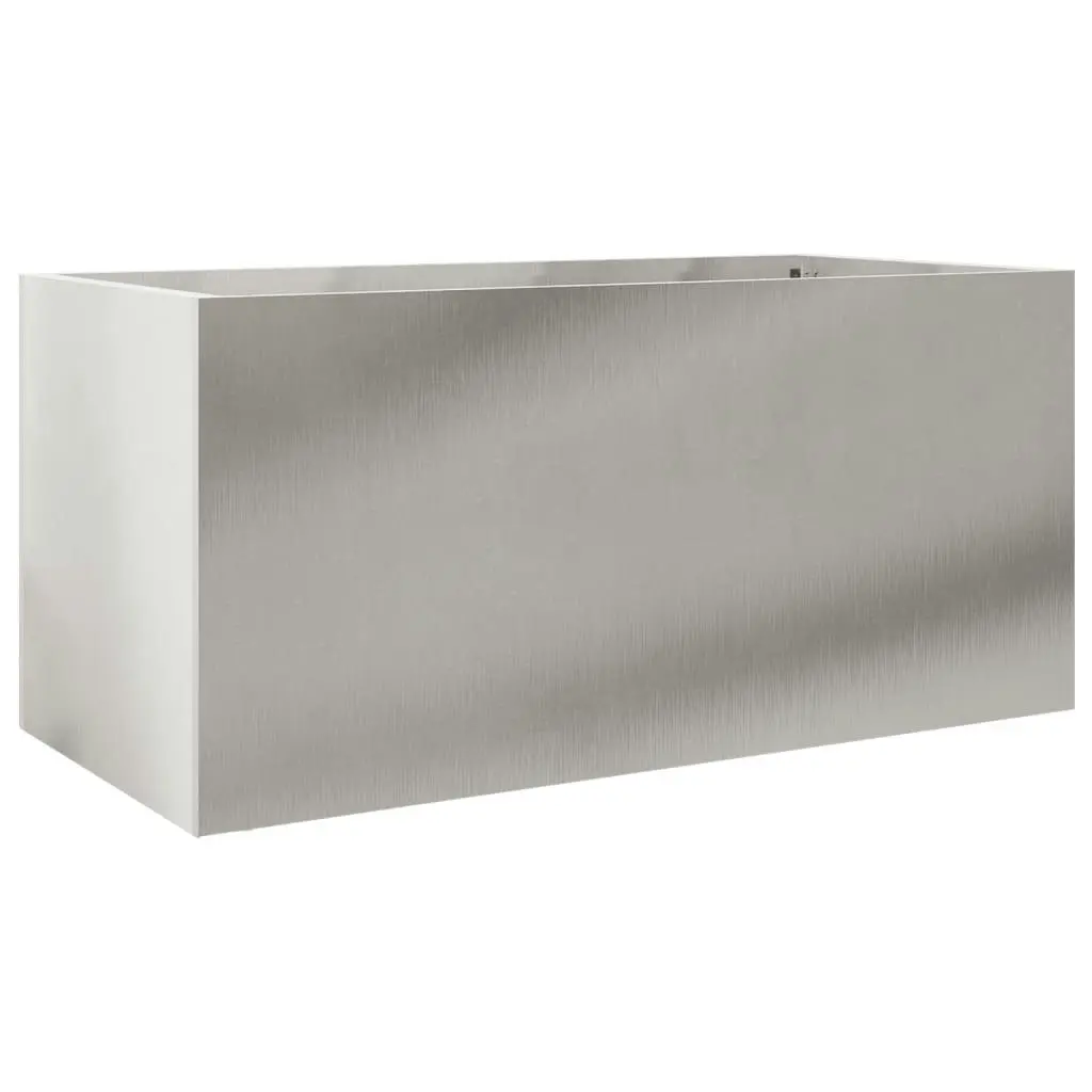 Planter Silver 62x30x29 cm Stainless Steel 841593