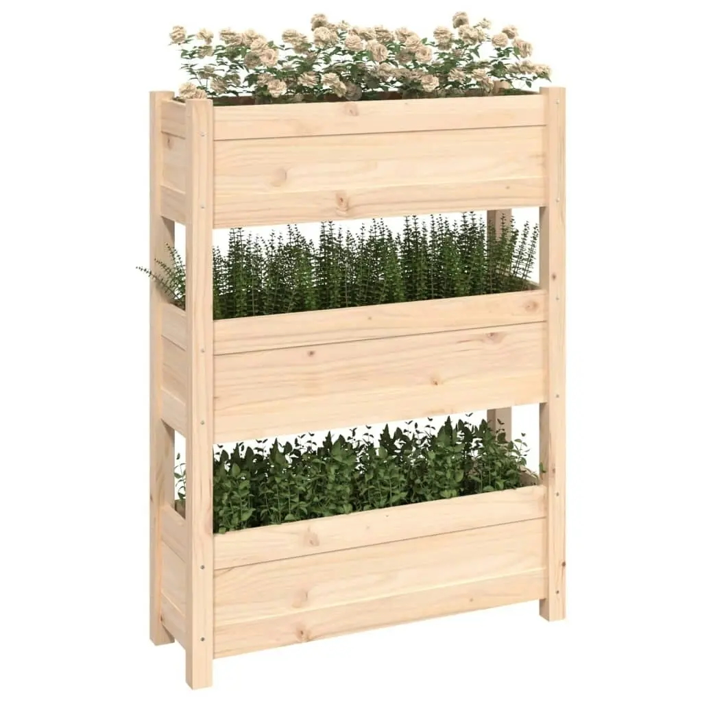 Planter 77x25x104.5 cm Solid Wood Pine 823934