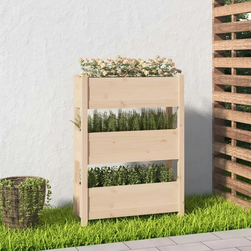 Planter 77x25x104.5 cm Solid Wood Pine 823934