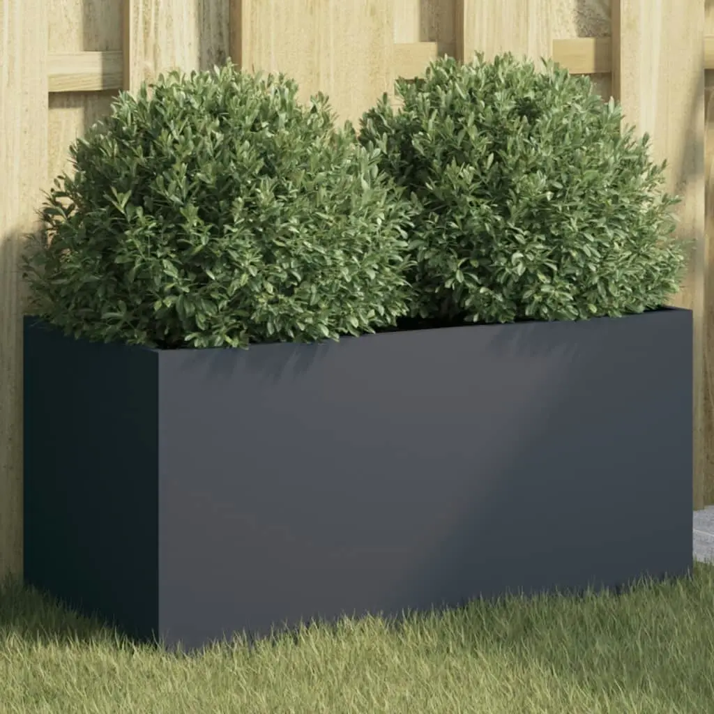 Planter Anthracite 62x30x29 cm Cold-rolled Steel 841591