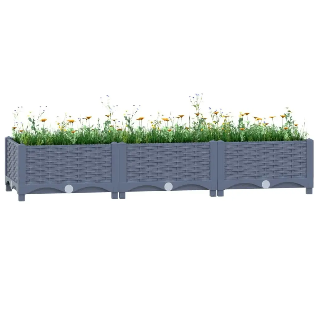 Raised Bed 120x40x23 cm Polypropylene 310399