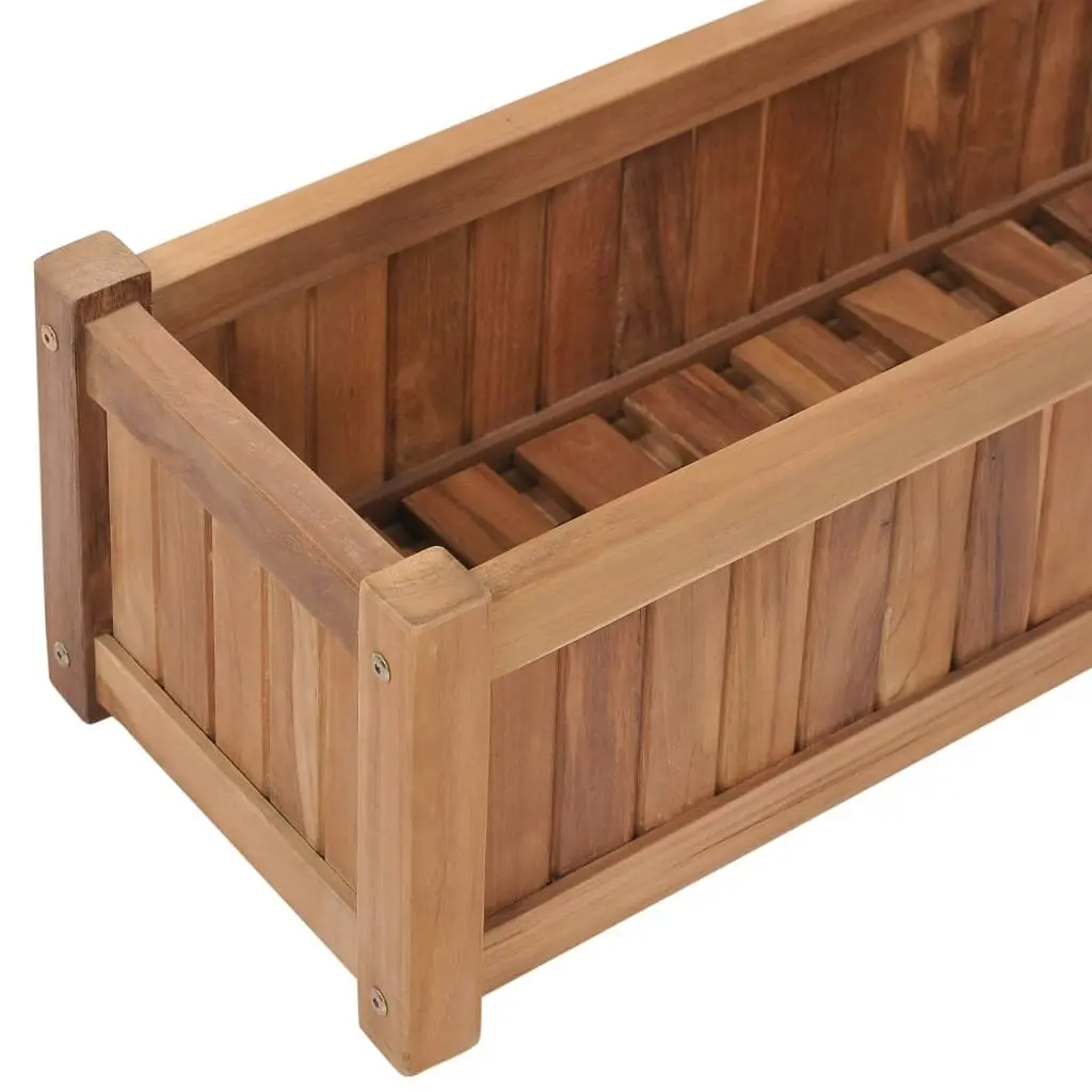 Raised Bed 100x30x25 cm Solid Teak Wood 48968