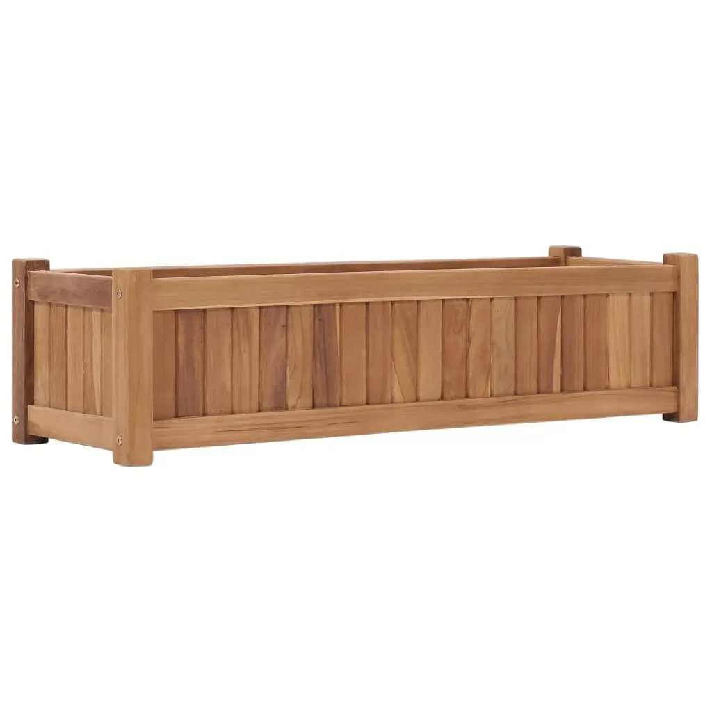 Raised Bed 100x30x25 cm Solid Teak Wood 48968