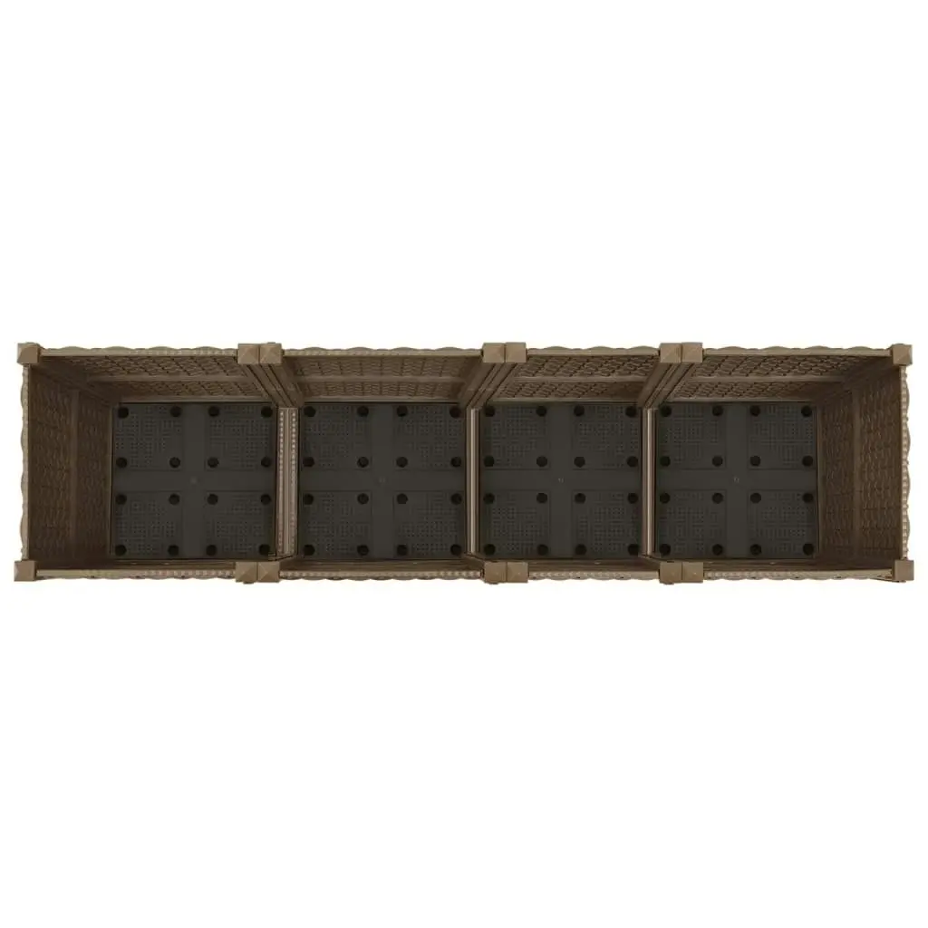 Raised Bed 160x40x38 cm Polypropylene 316518