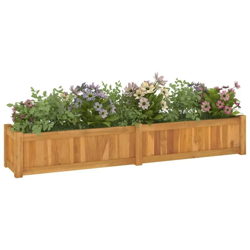 Raised Bed 150x30x25 cm Solid Wood Teak 362659