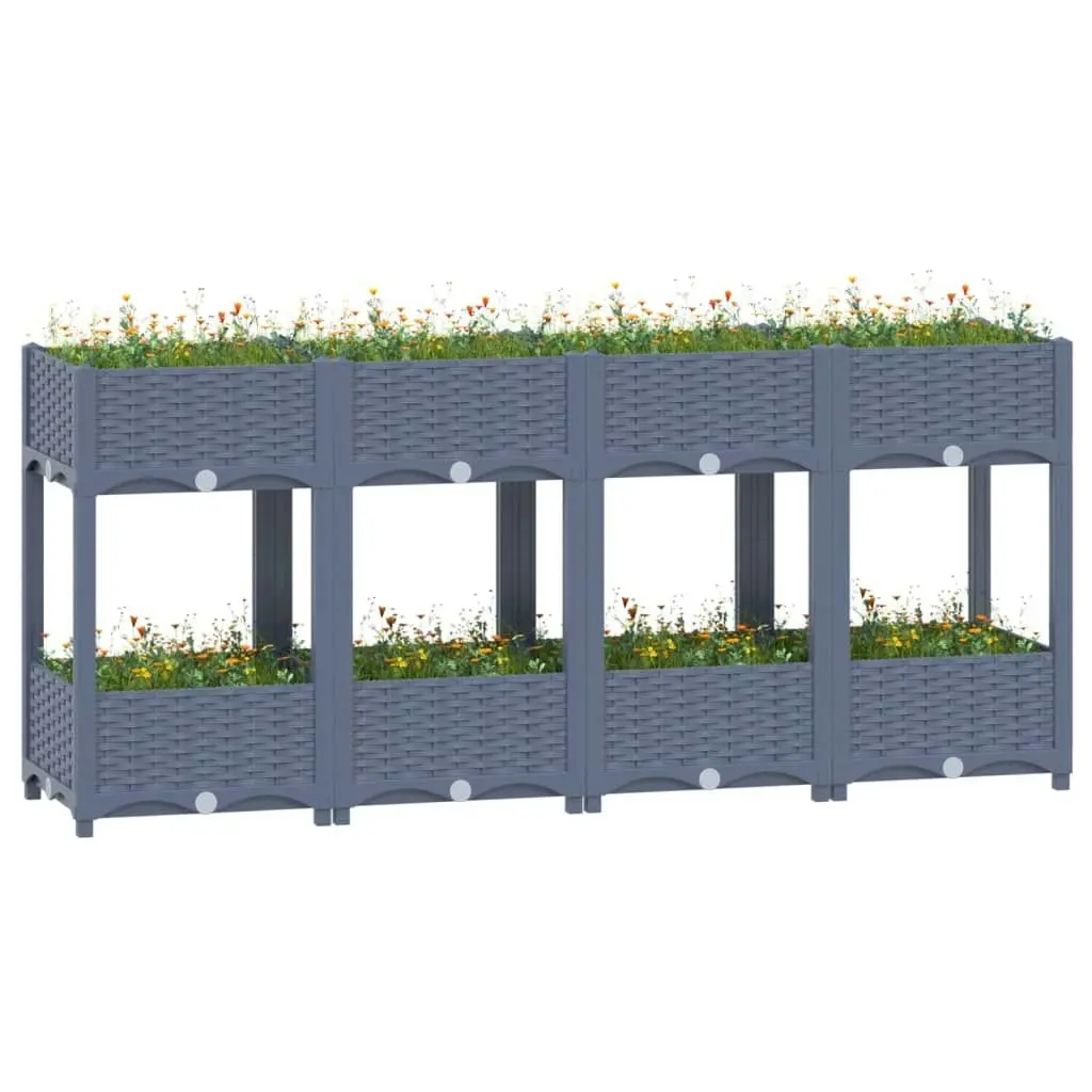 Raised Bed 160x40x71 cm Polypropylene 310408