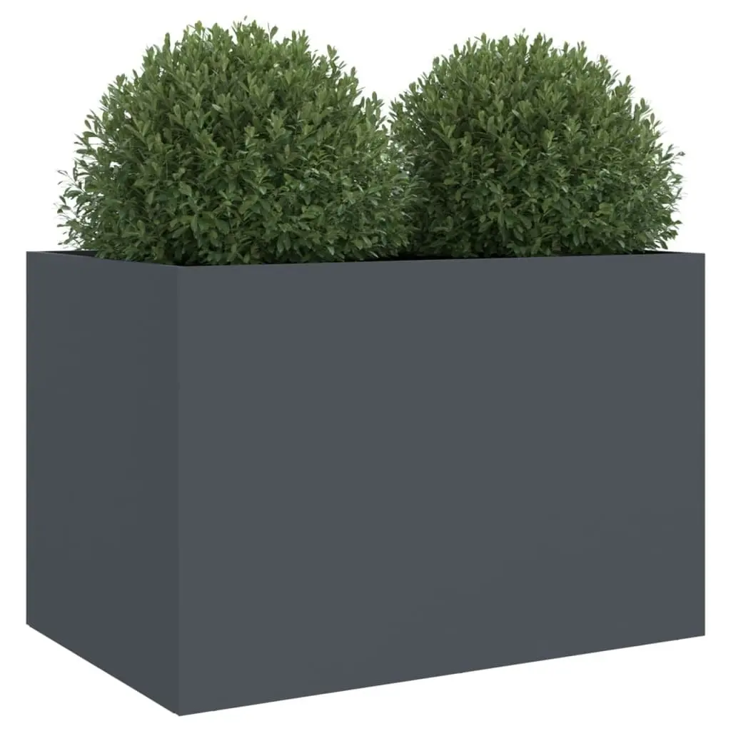 Planter Anthracite 62x47x46 cm Cold-rolled Steel 841603