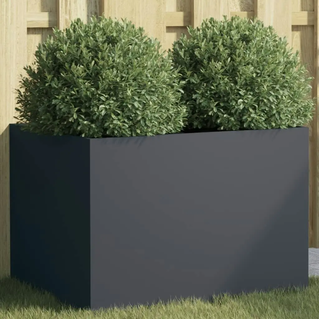 Planter Anthracite 62x47x46 cm Cold-rolled Steel 841603