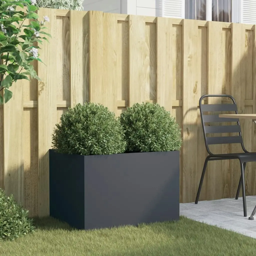 Planter Anthracite 62x47x46 cm Cold-rolled Steel 841603