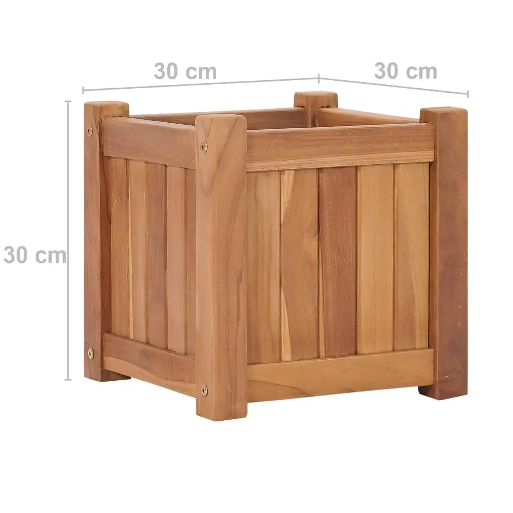 Raised Bed 30x30x30 cm Solid Teak Wood 48964