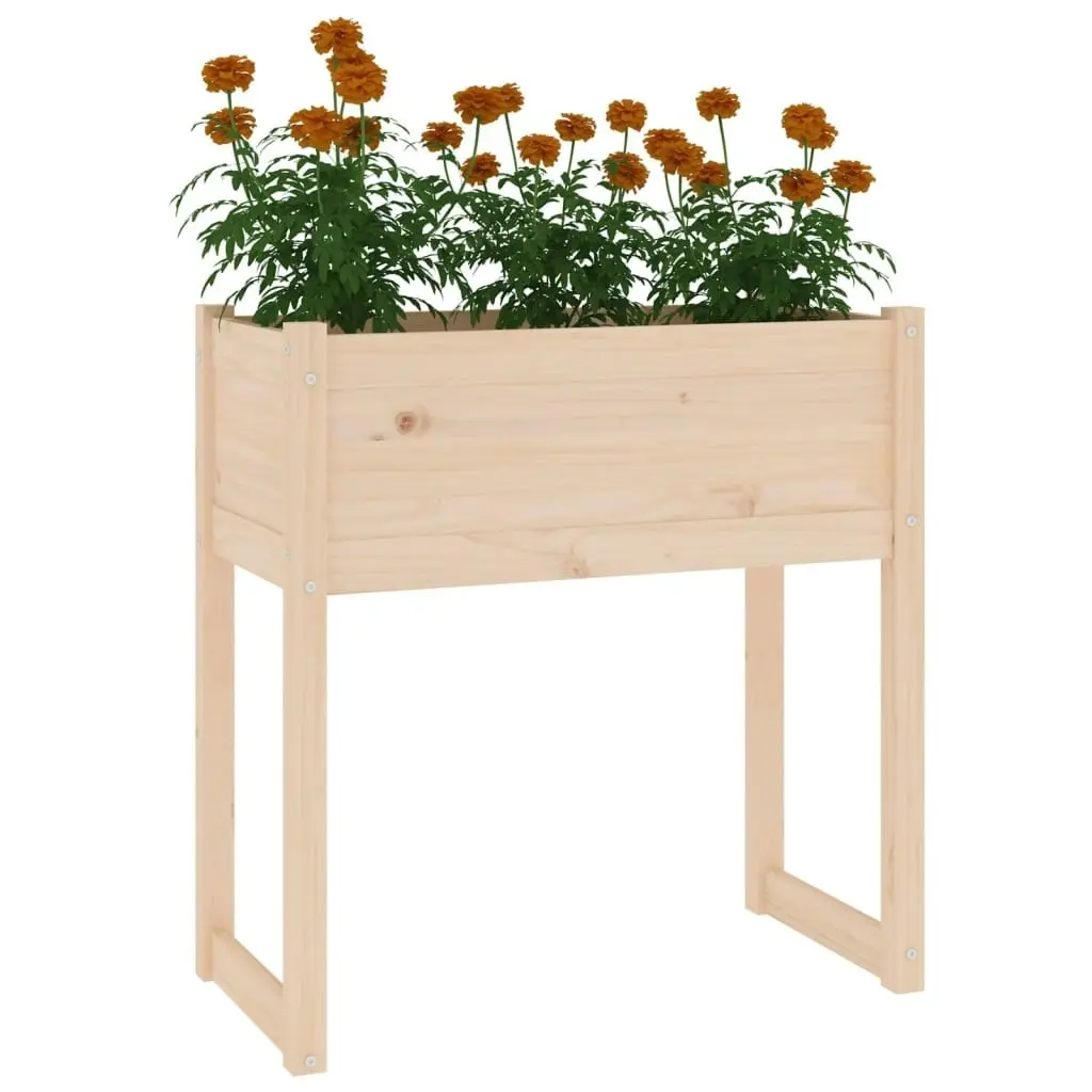 Planter 78x40x81 cm Solid Wood Pine 822132