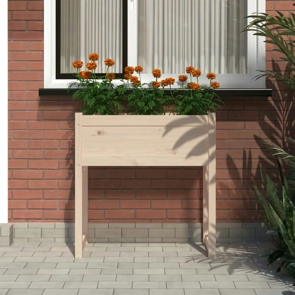 Planter 78x40x81 cm Solid Wood Pine 822132