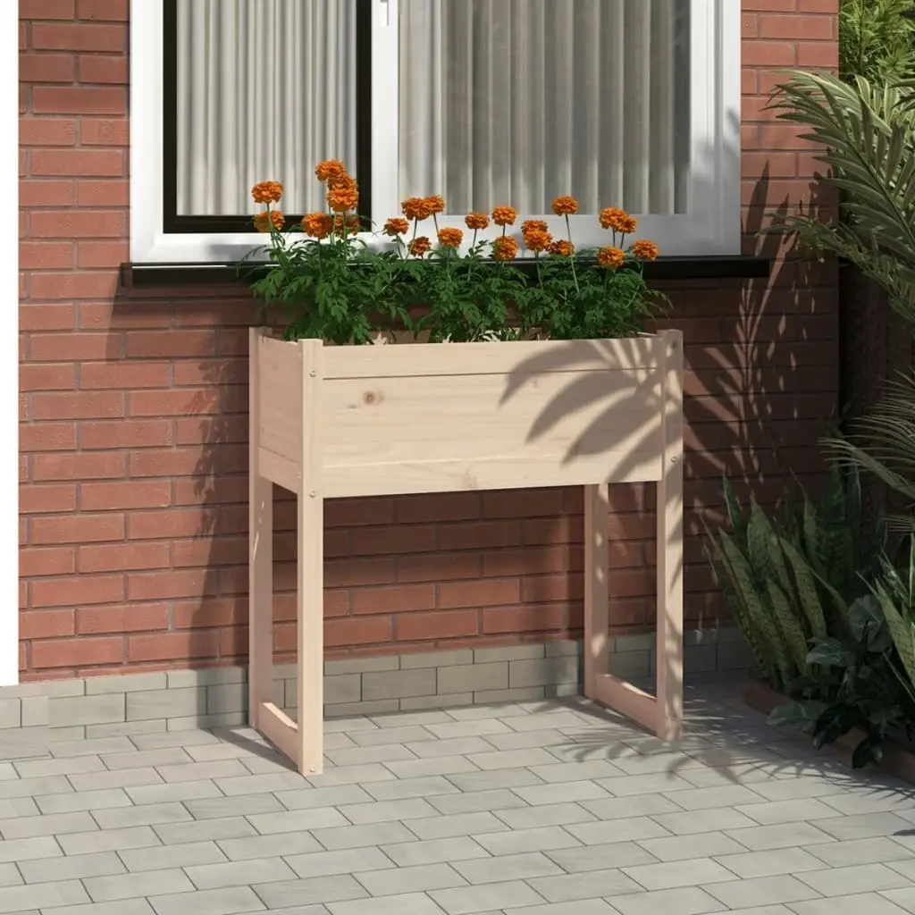 Planter 78x40x81 cm Solid Wood Pine 822132