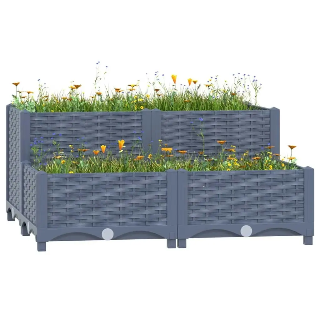 Raised Bed 80x80x38 cm Polypropylene 310409