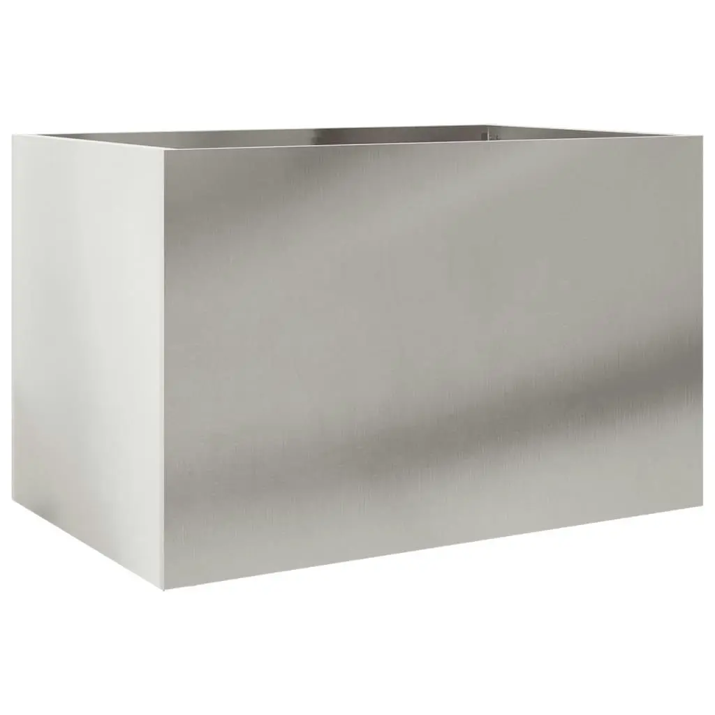 Planter Silver 62x40x39 cm Stainless Steel 841599