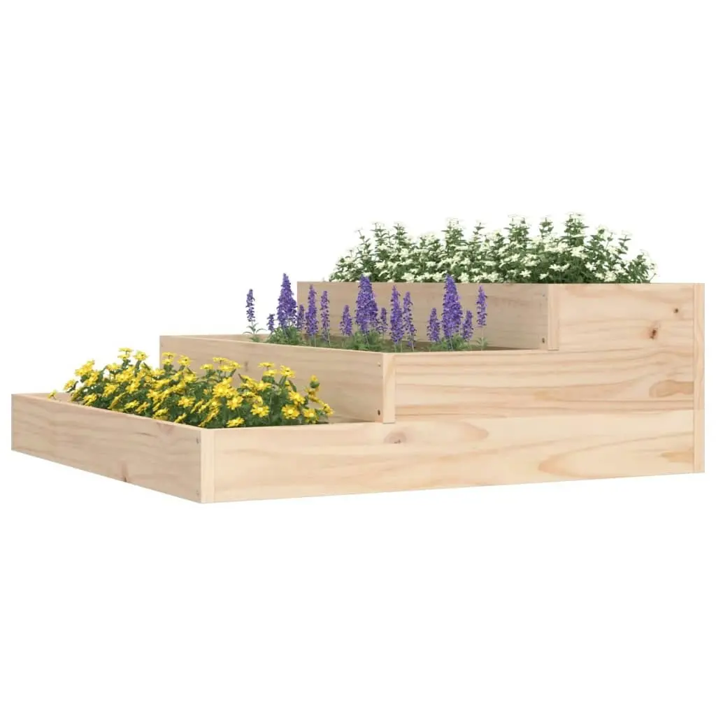 Planter 78x78x27 cm Solid Wood Pine 823906