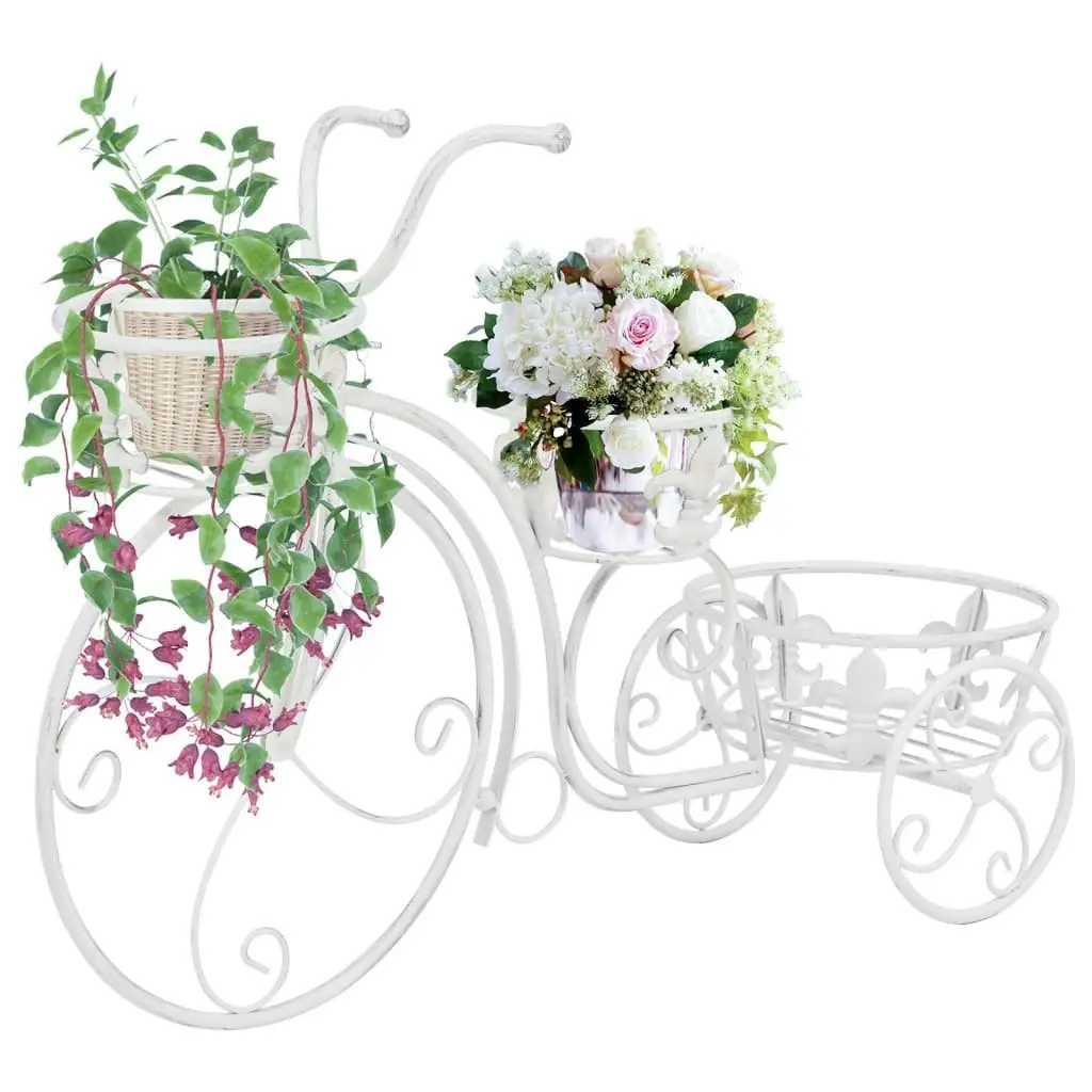 Plant Stand Bicycle Shape Vintage Style Metal 245931