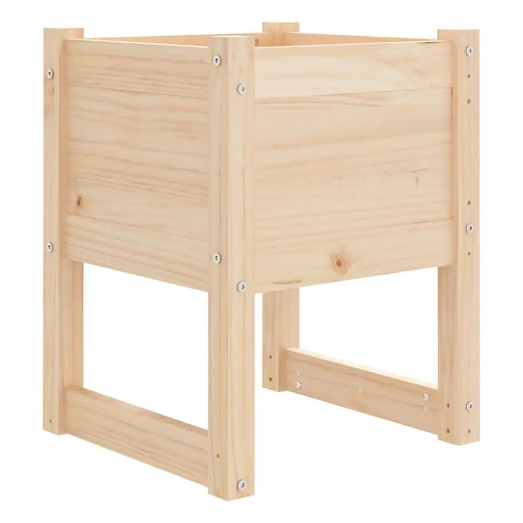 Planters 2 pcs 40x40x52.5 cm Solid Wood Pine 822108