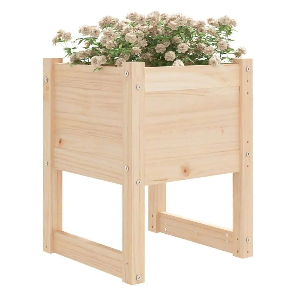 Planters 2 pcs 40x40x52.5 cm Solid Wood Pine 822108