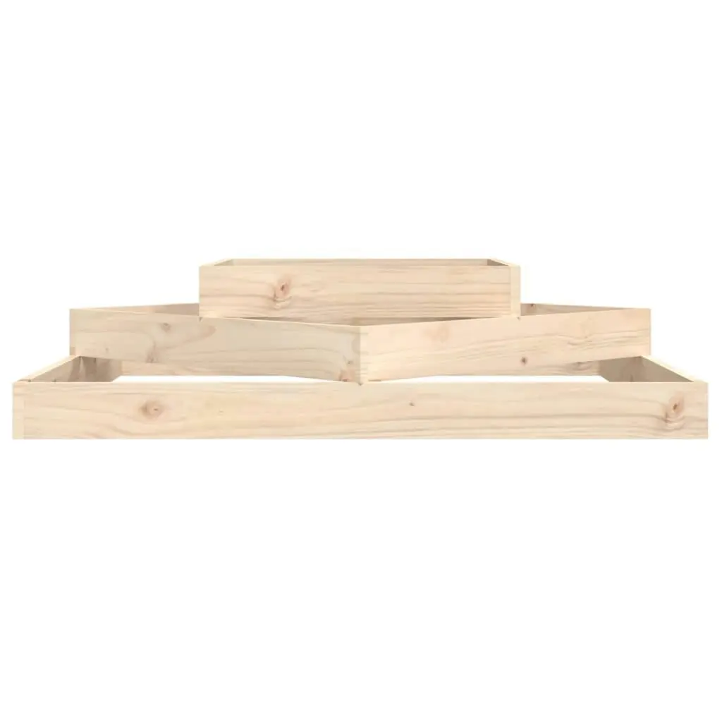 Planter 112x112x27 cm Solid Wood Pine 823885