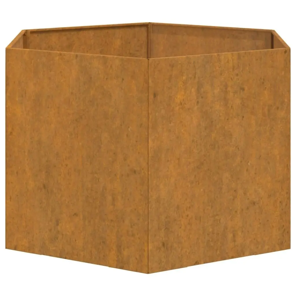 Planter Rusty 60x60x45 cm Corten Steel 823675