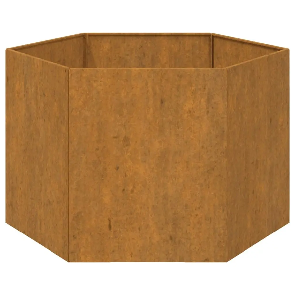 Planter Rusty 60x60x45 cm Corten Steel 823675