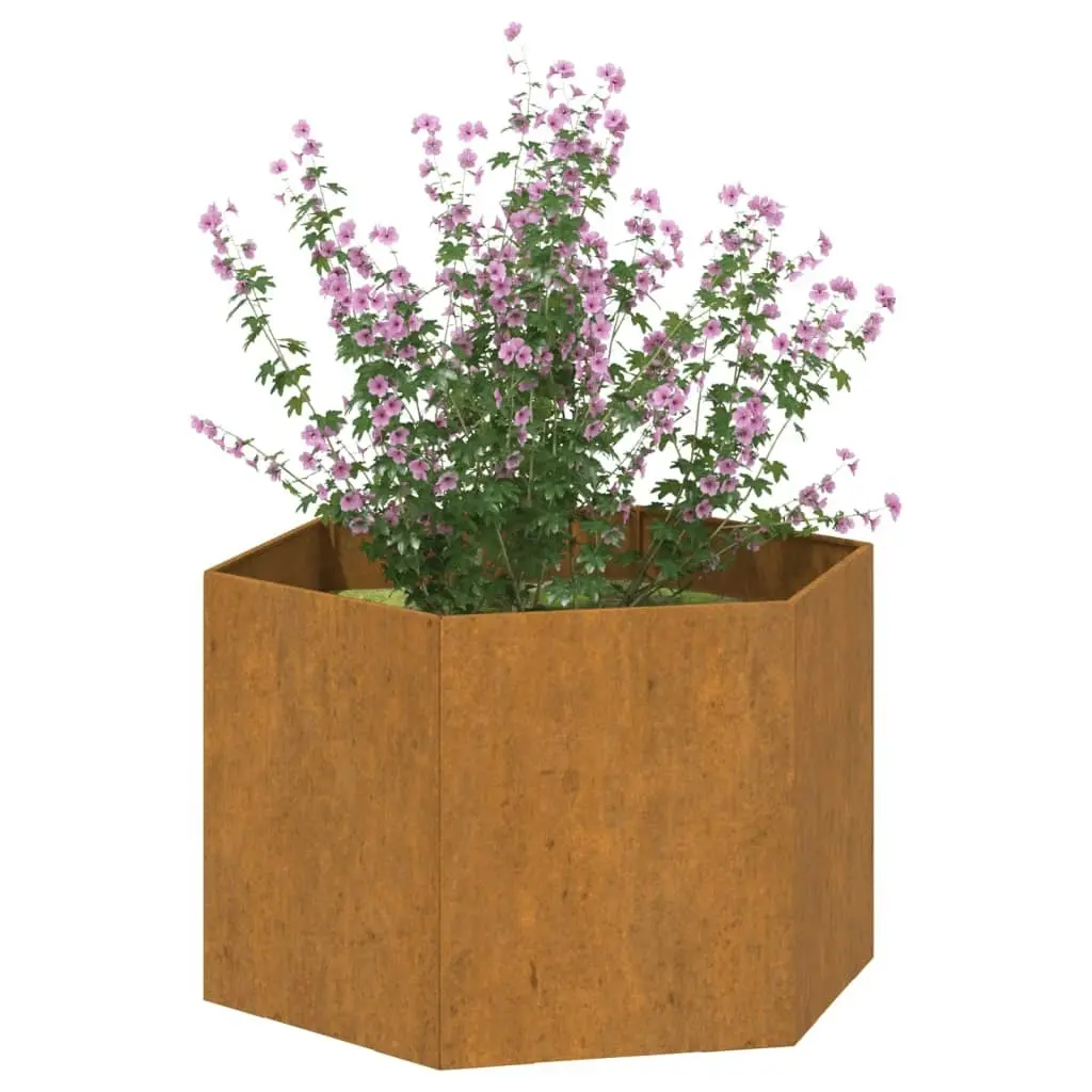 Planter Rusty 60x60x45 cm Corten Steel 823675