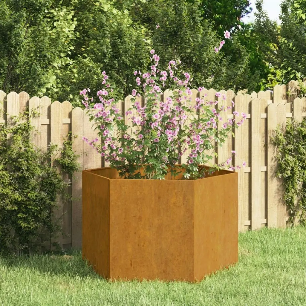 Planter Rusty 60x60x45 cm Corten Steel 823675