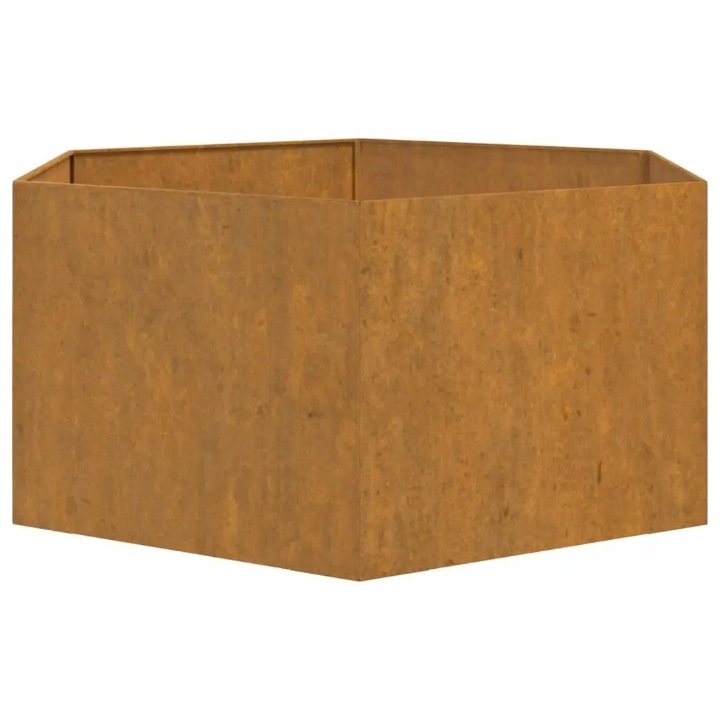 Planter Rusty 90x90x45 cm Corten Steel 823676