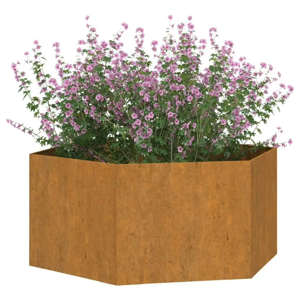 Planter Rusty 90x90x45 cm Corten Steel 823676