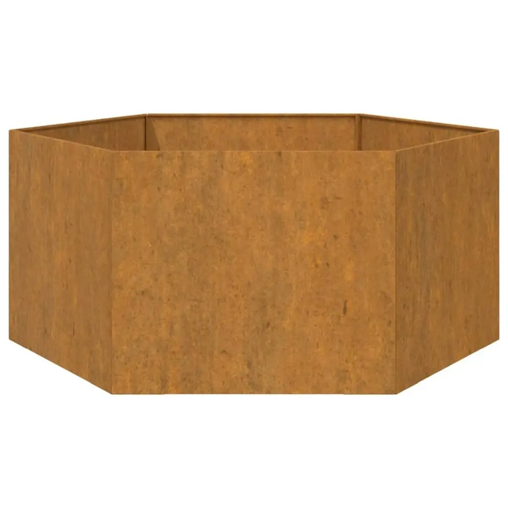 Planter Rusty 90x90x45 cm Corten Steel 823676