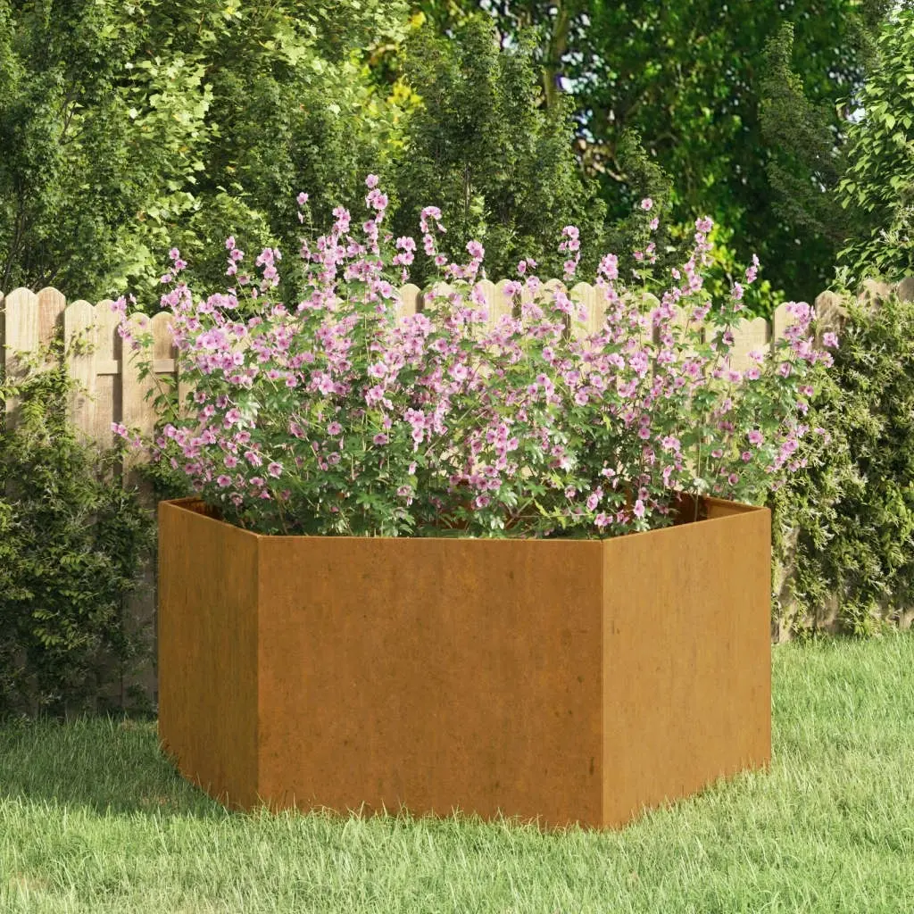 Planter Rusty 90x90x45 cm Corten Steel 823676