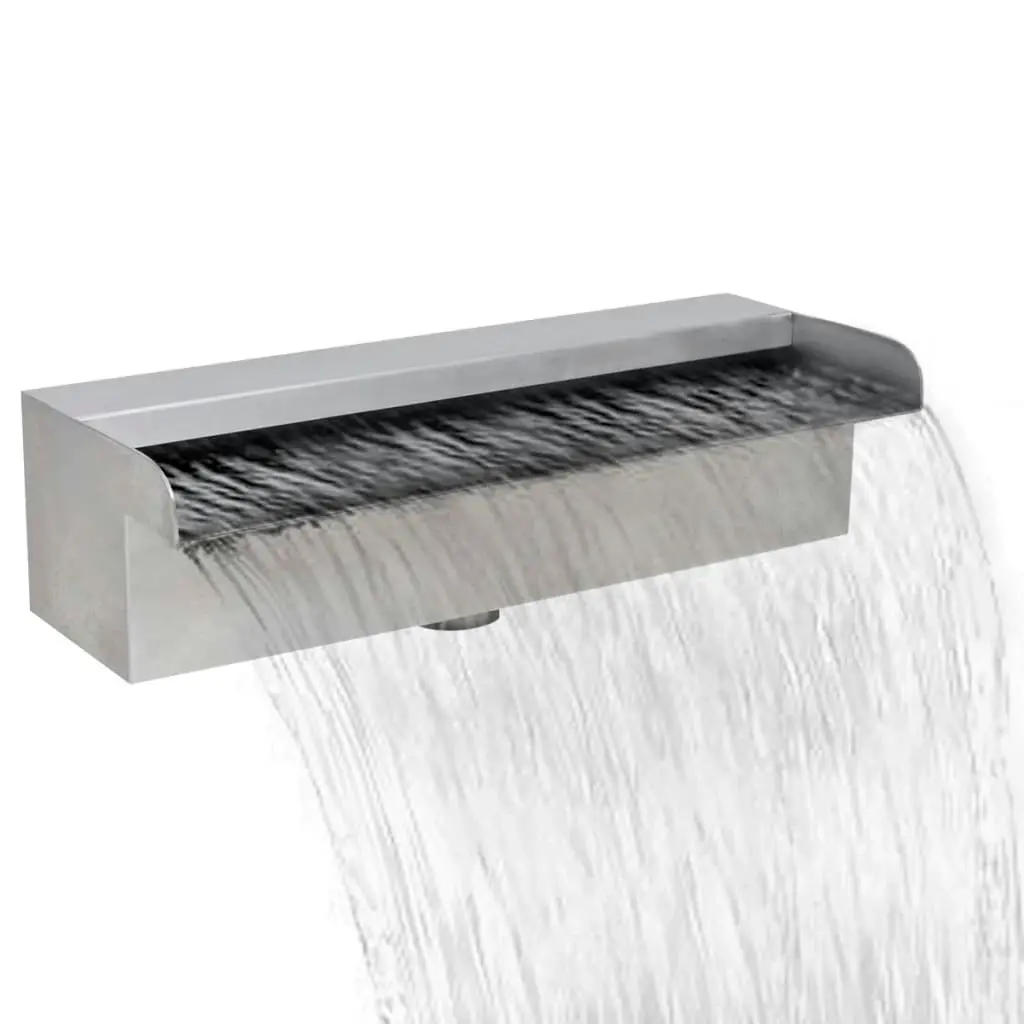 Rectangular Waterfall Pool Fountain Stainless Steel 30 cm 41665