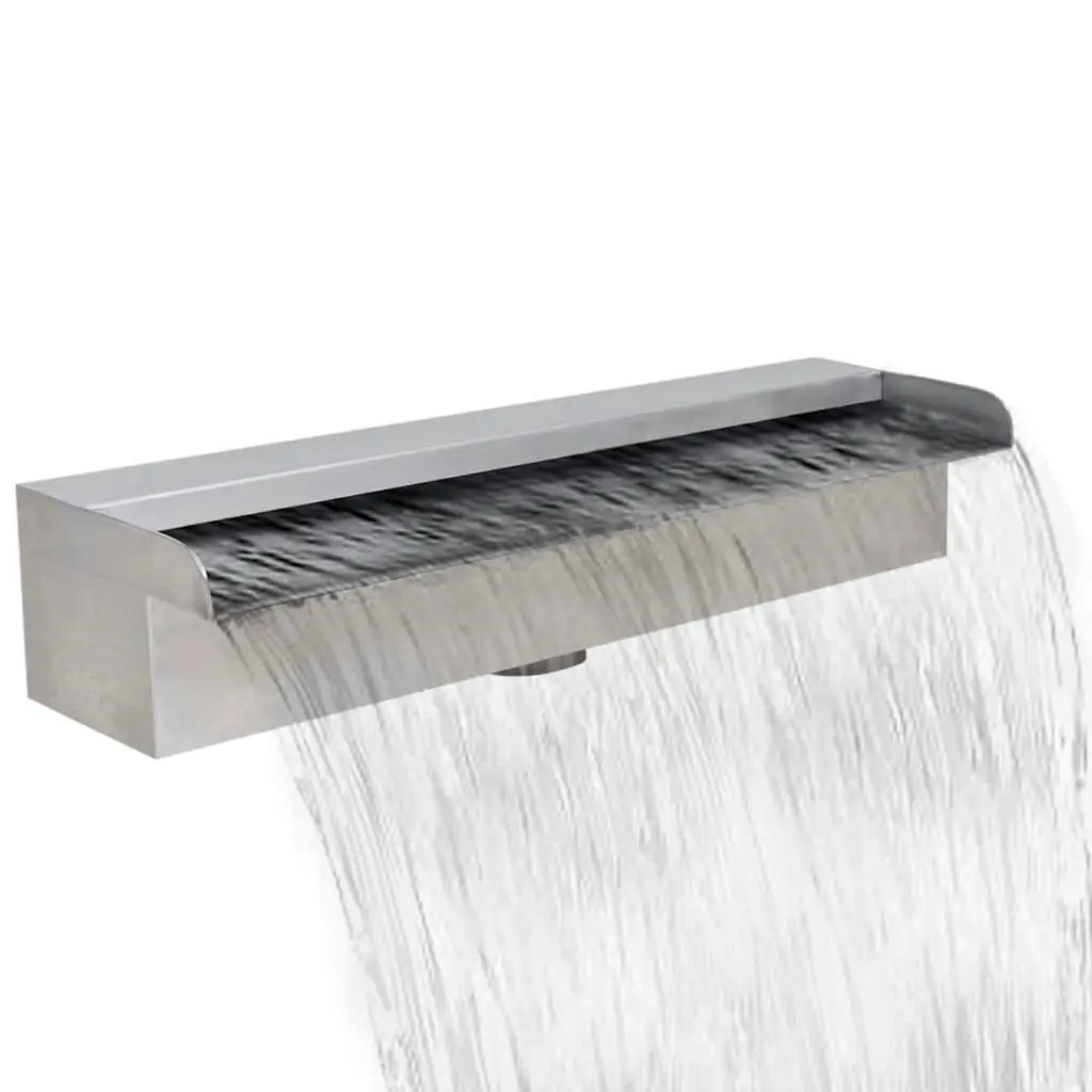 Rectangular Waterfall Pool Fountain Stainless Steel 45 cm 41666