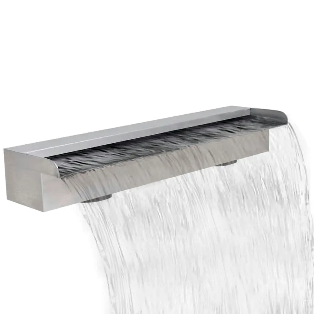 Rectangular Waterfall Pool Fountain Stainless Steel 60 cm 41667