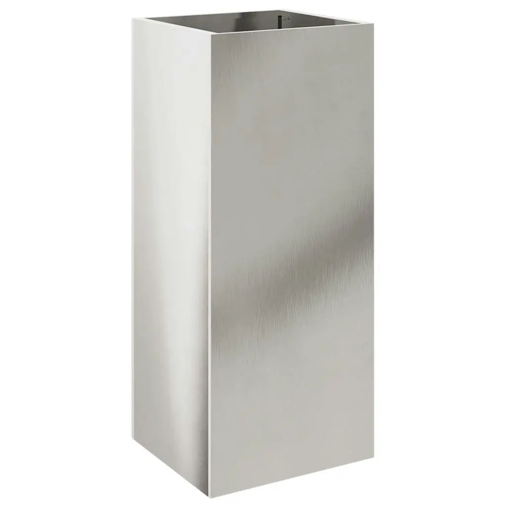 Planter Silver 32x29x75 cm Stainless Steel 841575