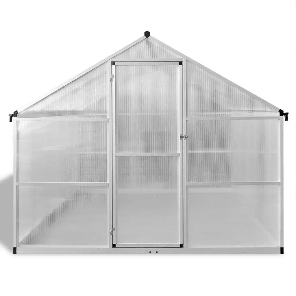 Reinforced Aluminium Greenhouse with Base Frame 7.55 mÂ² 41319