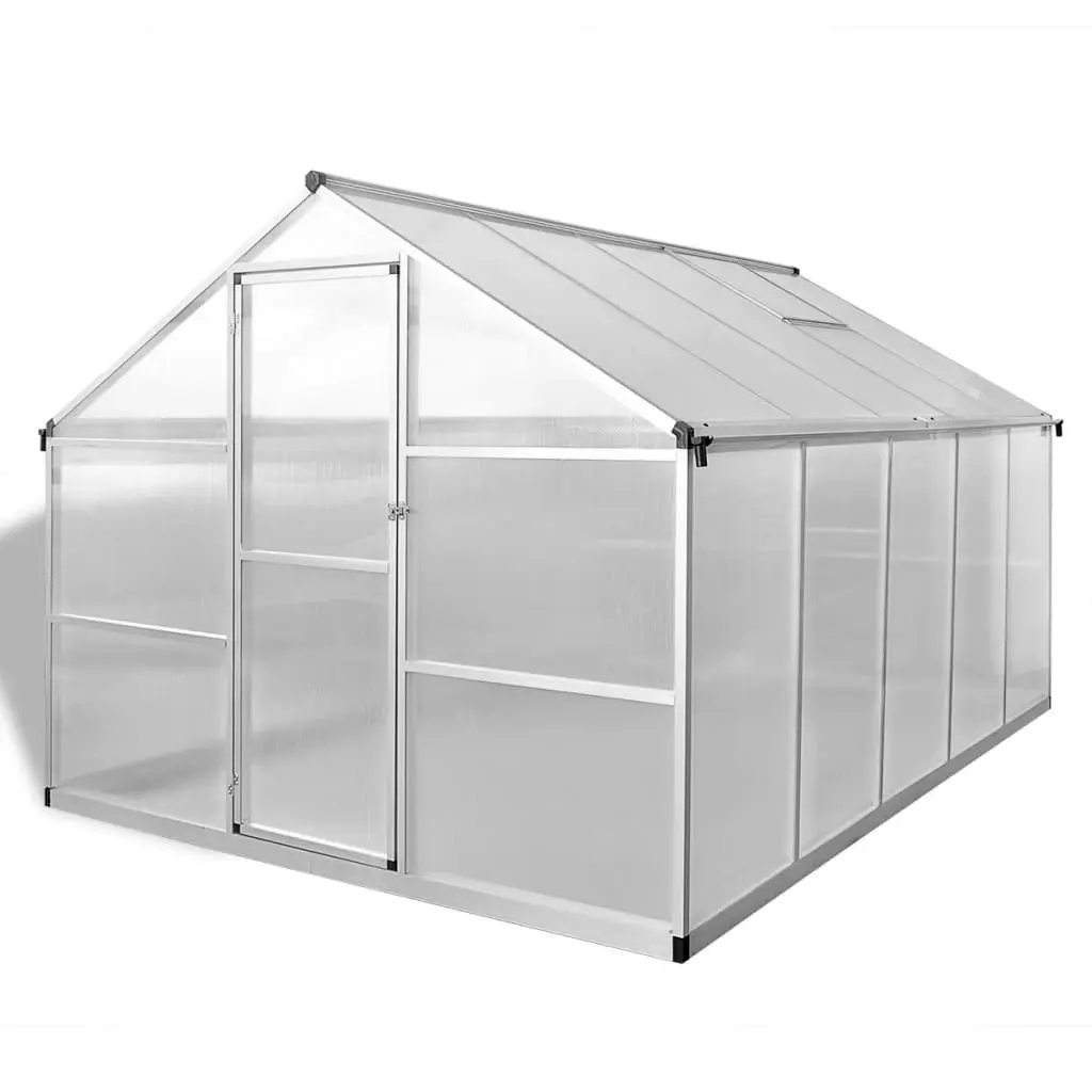 Reinforced Aluminium Greenhouse with Base Frame 7.55 mÂ² 41319