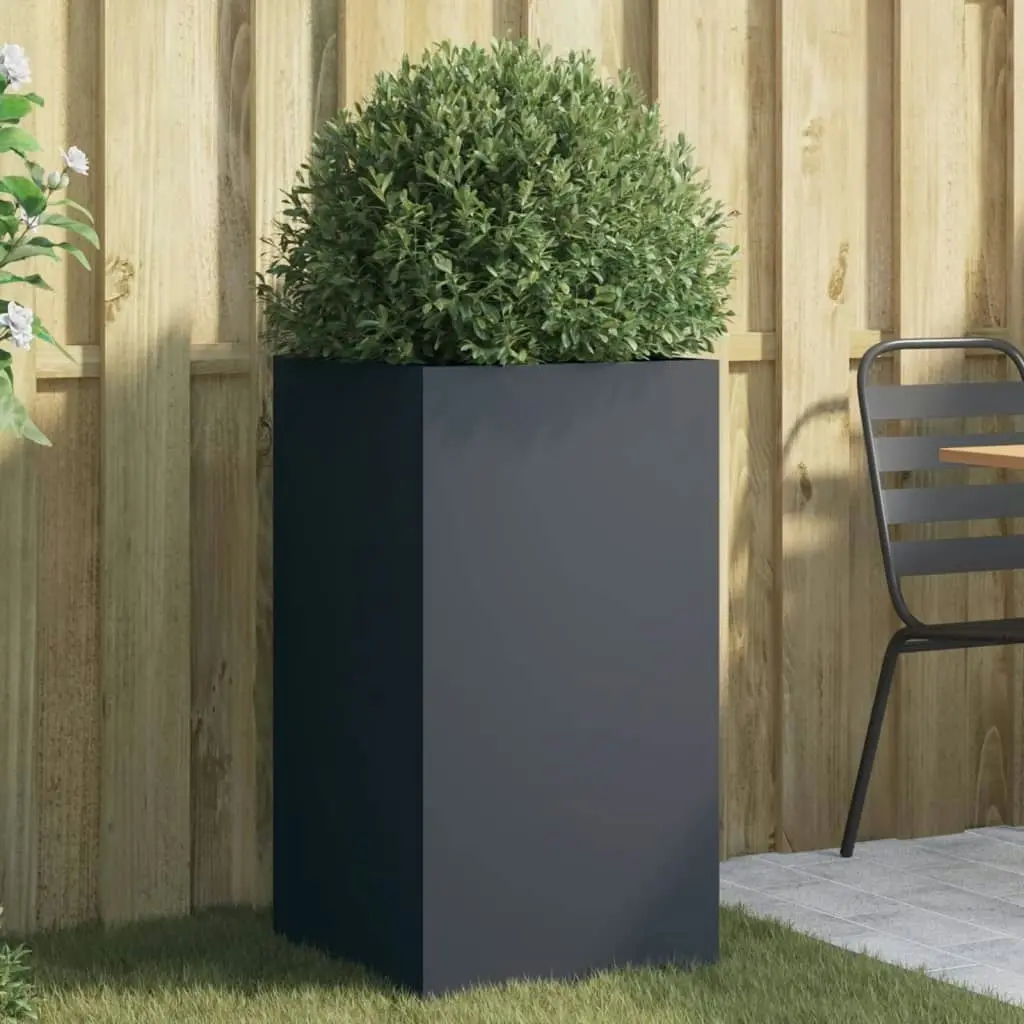 Planter Anthracite 42x38x75 cm Cold-rolled Steel 841579