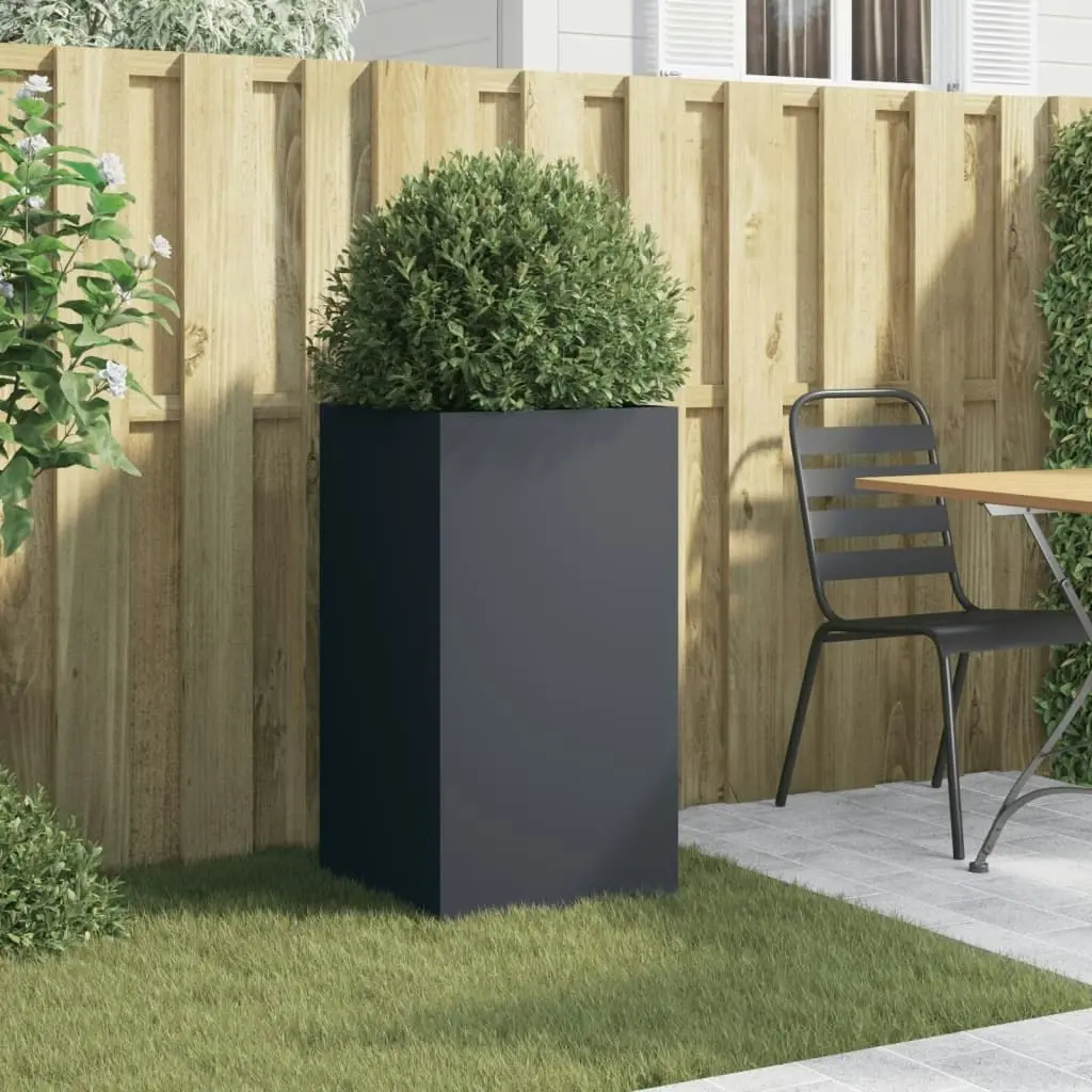 Planter Anthracite 42x38x75 cm Cold-rolled Steel 841579