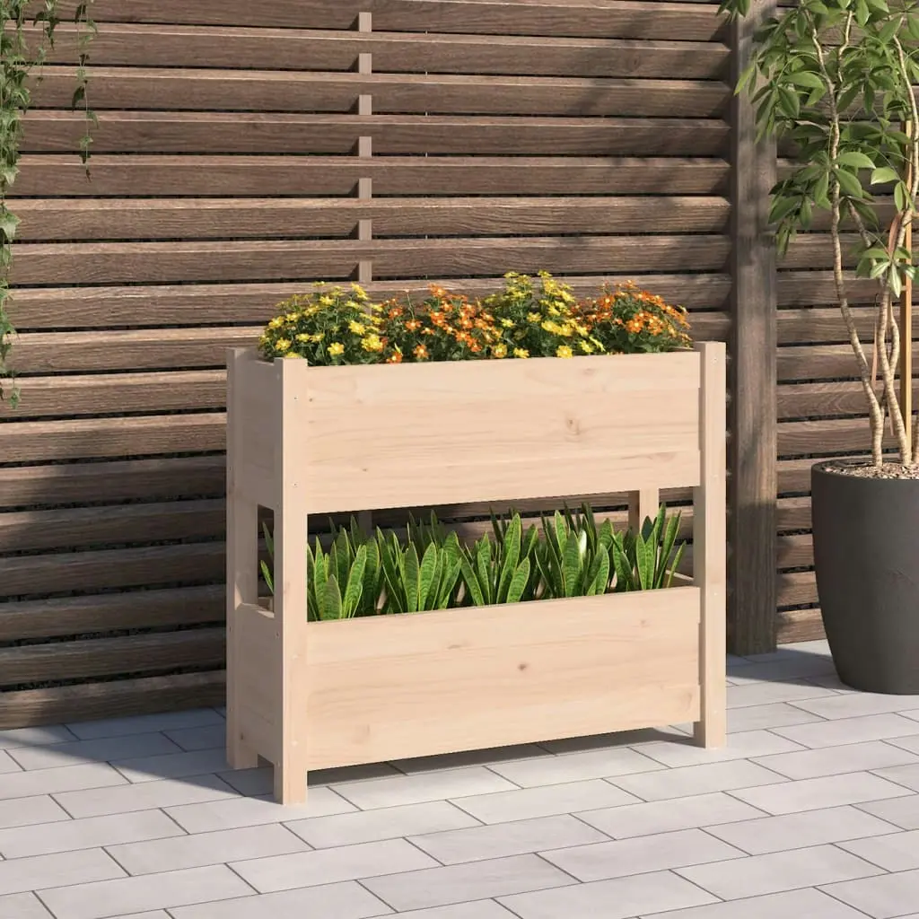 Planter 77x25x66 cm Solid Wood Pine 823941