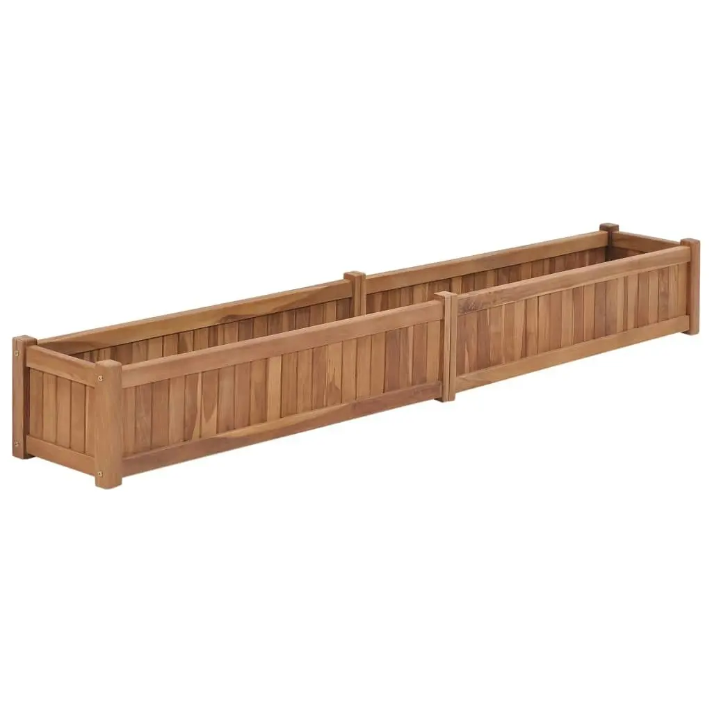 Raised Bed 200x30x25 cm Solid Teak Wood 48970