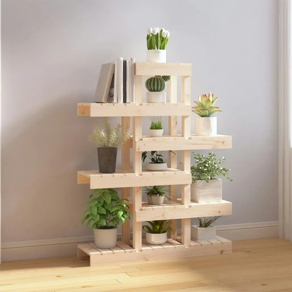 Plant Stand 85x25x109.5 cm Solid Wood Pine 822087