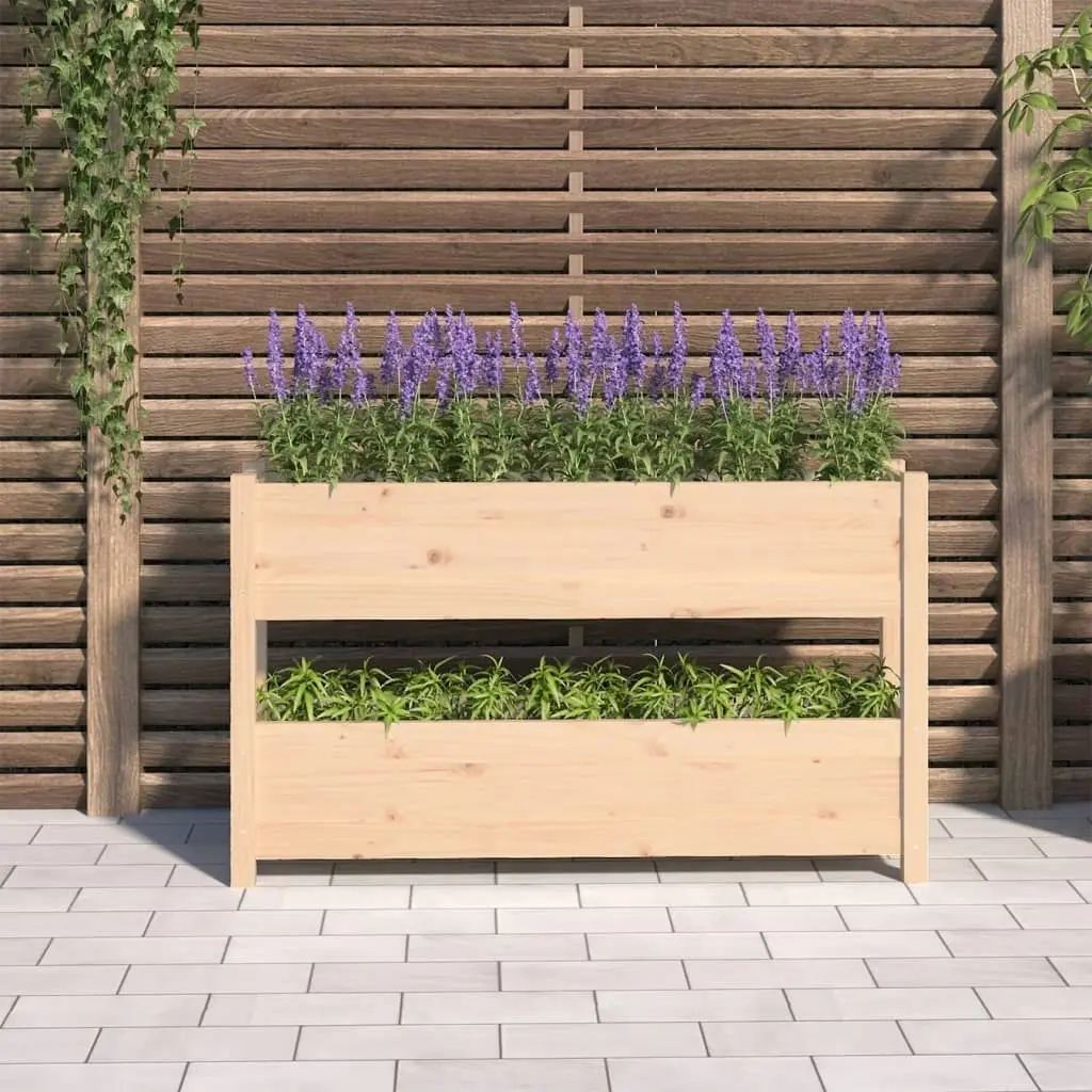 Planter 112x25x66 cm Solid Wood Pine 823927