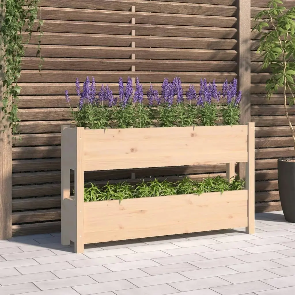 Planter 112x25x66 cm Solid Wood Pine 823927